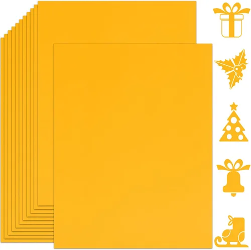 Vista 16 de 25 hojas de papel de cartulina negro 8.5'' x 11'', 250 g/m²/92 lb papel grueso para álbum de recortes, invitaciones, impresión y tarjetas DIY