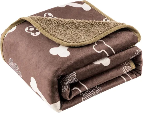 Vista 17 de Mantas impermeables para mascotas, manta de 30 x 40 pulgadas para gatos de interior, protector suave y esponjoso para sofá, coche y cama, manta