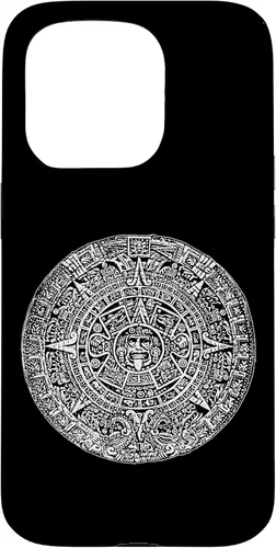 Vista 14 de Aztec Calendar Sun Stone Mexican Mayan Calendario Azteca Case for iPhone 17