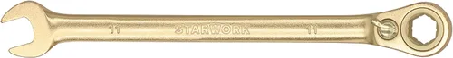 Vista 12 de STARWORK Llave combinada de trinquete reversible GPlating™ (0.354 in)