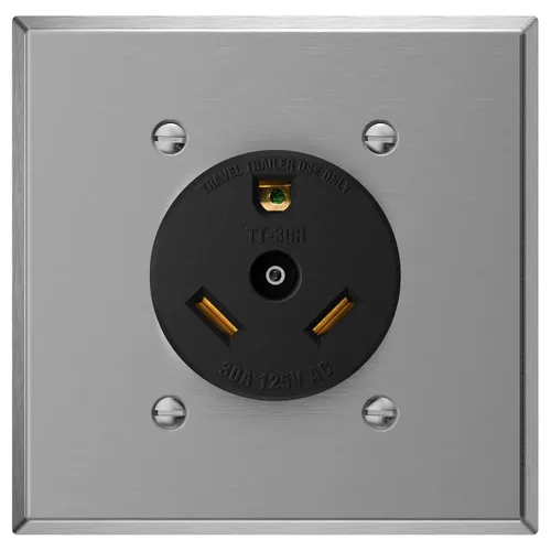 Vista 11 de AIDA Enchufe de repuesto para autocaravana de 30 amperios y 125 V, enchufe de ángulo resistente NEMA TT-30P, grado industrial autoconectado a tierra