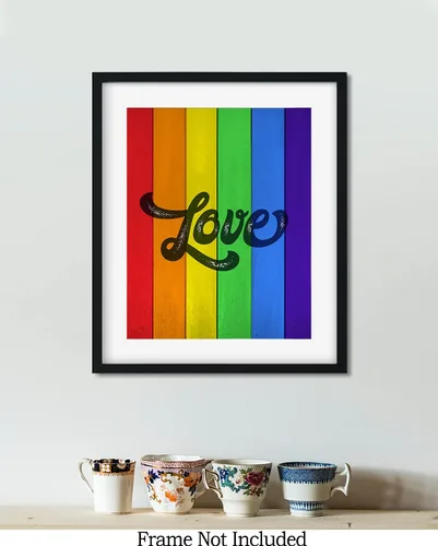Vista 7 de LGBTQ Accessories - Arte de pared - Derechos LGBTQ - Póster de orgullo gay, impresión o lienzo - Regalos de orgullo LGBTQ - Regalos de lesbianas