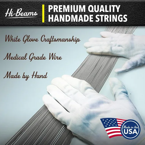 Vista 5 de DR Strings - Hi-Beams - Juego de cuerdas para bajo de 4 cuerdas - Mediano 45-105 - Núcleo redondo de acero inoxidable - Accesorios para bajo (MR-45)