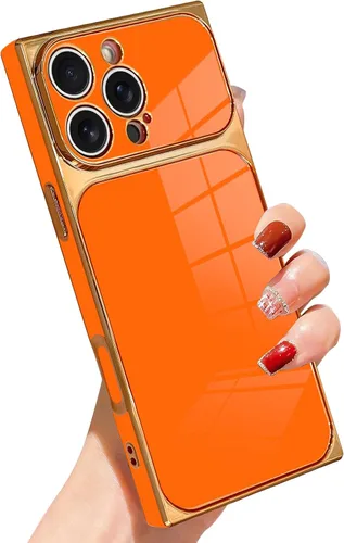 Vista 7 de SAKUULO - Funda magnética rectangular de lujo para iPhone 12 Pro Max, color negro