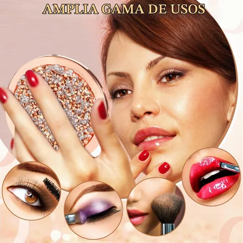 Vista 6 de Cindeer 12 Piezas Espejo Compacto Pequeño Plegable Espejo de Bolsillo Redondo de Maquillaje de Mano Espejo Cosmético de Aumento con Rincón