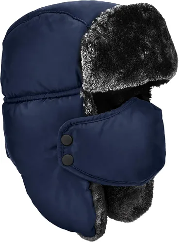 Vista 8 de Sombrero de trampero de invierno unisex con orejeras