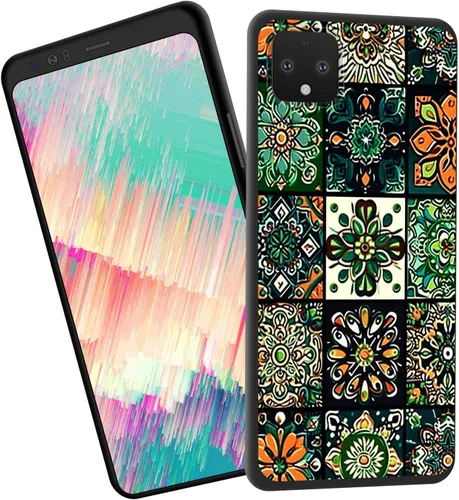 Vista 65 de Funda delgada para Google Pixel 4 XL, funda delgada de silicona de TPU suave a prueba de golpes para Google Pixel 4 XL, cruz negra