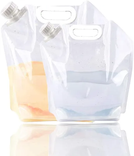 Vista 8 de Supant - Bolsa de contenedor plegable para agua de emergencia, congelable, sin BPA, recipiente plegable de agua de plástico para exteriores