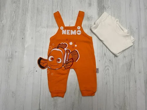 Vista 6 de Finding Nemo - Overol de algodón para bebé con camiseta de manga larga para recién nacidos y bebés, 2 piezas, unisex