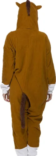 Vista 2 de Pijama unisex de animales para adultos, disfraz suave de una pieza para Halloween