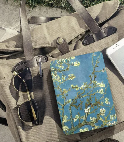 Vista 8 de MoKo Funda compatible con Kindle Basic de 11.ª generación 2024/2022 de 6 2-Flores de albaricoque.