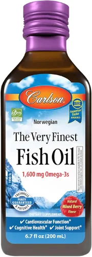Vista 10 de Carlson El aceite de pescado The Very Finest para niños, 800 mg, 200 ml