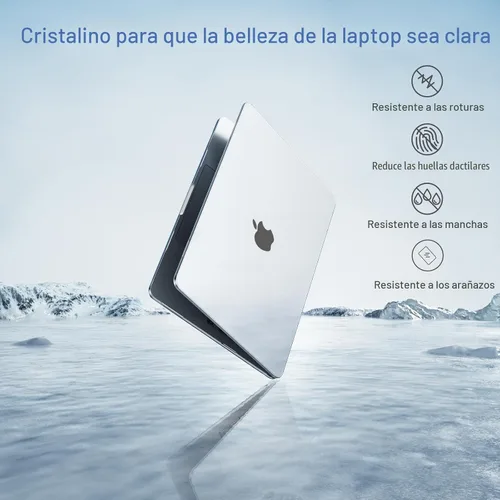 Vista 7 de MOSISO - Funda compatible con MacBook Neo de 13 pulgadas 2026 A3404 A18 Pro Chip Cristal transparente