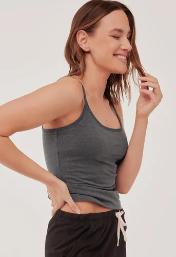 Vista 2 de Pact Women's Organic Cotton Camisole Tank Top with Built-in Shelf Bra