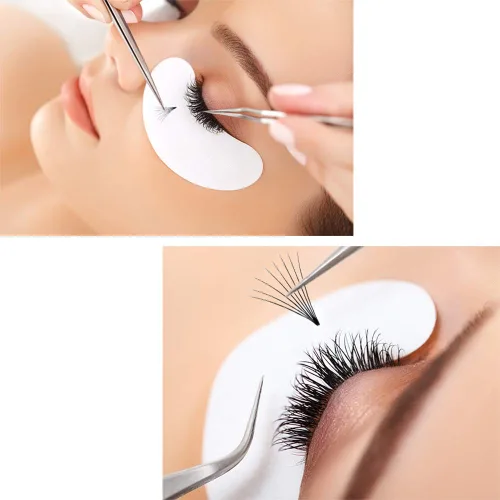 Vista 70 de QUEWEL Extensiones de Pestañas Prehechas en Ventilador, Extensiones de Pestañas Prehechas 3D de 0.07mm de Grosor, Rizado C, 8mm de Volumen