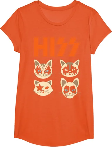 Vista 67 de Camiseta Hiss Funny Cats Kittens Rock Rockin, Negro