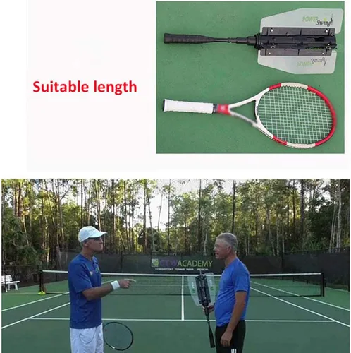 Vista 6 de Entrenador de swing de resistencia de entrenamiento de tenis, Raqueta de Padle de entrenamiento profesional, Raqueta de tenis para adultos, Raqueta