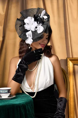 Vista 3 de BABEYOND - Collar de perlas sintéticas estilo art deco de la década de 1920, collar de perlas largas para fiesta de disfraces de estilo Gatsby