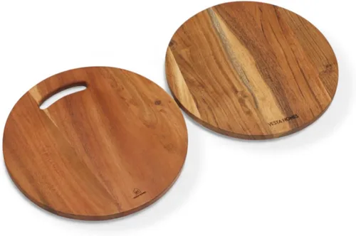 Vista 6 de Vesta Homes Tabla de madera para cortar/picar/servir, plato para verduras, queso y embutidos Madera de mango 11 x 8 pulgadas Hecho a mano