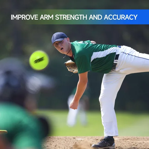 Vista 6 de GSE Games & Sports Expert Pelotas de béisbol con peso de 3 pulgadas, pelotas de béisbol de entrenamiento para todos los niveles de habilidad. Bolas