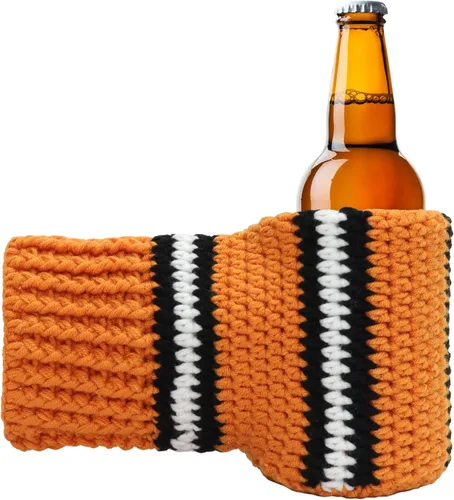 Vista 8 de Guantes de lana FunisFun para cerveza, guante tejido para beber con costuras para regalo de broma de elefante blanco, idea para fiestas previas al