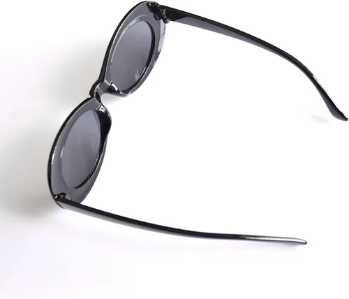 Vista 4 de Gafas de sol retro retro retro retro del marco grueso de la MOD de la lente redonda Clout Gafas de sol