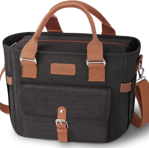 Vista 8 de KIPBELIF Cute&Classy Bolsas de almuerzo aisladas espaciosas para mujeres - Bolsa de mano grande elegante y funcional para adultos para trabajo