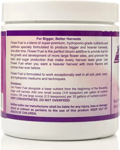 Vista 4 de Fertilizante para flores, modelo Flower Fuel, 1-34-32, 8.8 onzas, el mejor estimulador de floración, para obtener una cosecha más grande