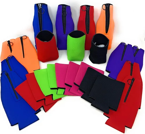 Vista 6 de Paquete de 24 fundas aislantes para botellas y latas, 12 latas y 12 botellas en varios