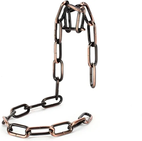 Vista 4 de Fantasee Soporte de vino con cadena colgante, soporte mágico de acero inoxidable, soporte para botellas de vino, regalo novedoso para decoración