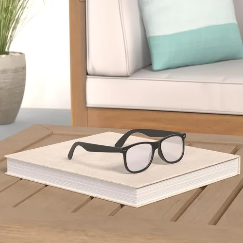 Vista 46 de FEIDUSUN Lentes de sol polarizados para hombre y mujer, lentes de sol retro negros para conducir, pescar, protección UV
