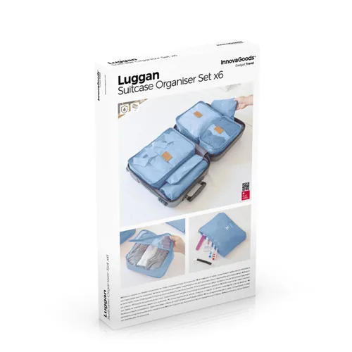 Vista 10 de Set de Bolsas Organizadoras para Maletas Luggan InnovaGoods 6 Piezas