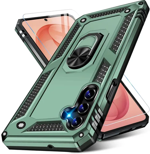 Vista 15 de Funda para Samsung Galaxy S21 5G resistente con protector de pantalla integrado, armadura dura, funda anticaída militar para Samsung S21 5G 6.2 2021