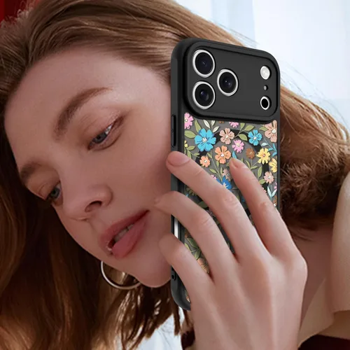 Vista 70 de KANGHAR - Funda compatible con iPhone 11, diseño de leopardo negro, textura de neumático antideslizante, a prueba de golpes, funda protectora