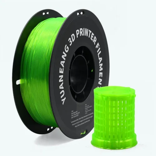 Vista 6 de Filamento PETG para impresora 3D, precisión dimensional +/- 0.001 in, carrete de 2.2 libras, 0.069 in, plateado 2.2 lbs plata
