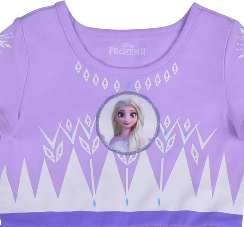 Vista 2 de Disney Frozen Elsa and Anna - Vestido tutú para niñas pequeñas y niños color azul marino