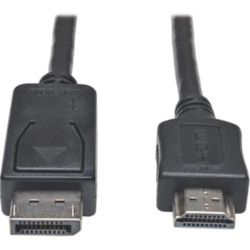 Vista 4 de Tripp Lite Cable adaptador DisplayPort a HDMI, DP con pestillos a HDMI (M/M), UHD 4K x 2K/1080p, 3 pies (P582-003-V2)