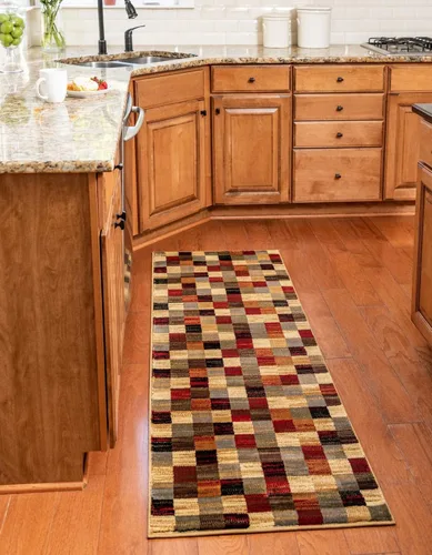 Vista 14 de Unique Loom Barista Collection - Alfombra Gava (2' 2" x 3' 1" Rectangular, Multi/ Marrón)