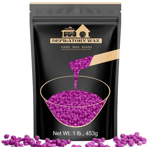 Vista 13 de 1 libra de granos de cera dura, kit de cera en perlas de Lifestance para depilación de cera dura para cabello fino y delgado, piel sensible, perlas