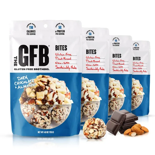 Vista 35 de The GFB Bocaditos de proteína aptos para alérgenos para pastel de cumpleaños, aperitivos sin gluten sin nueces, bolas de proteína a base de plantas