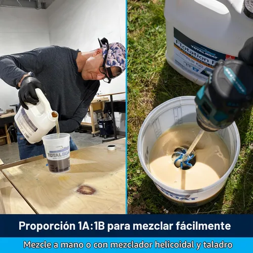 Vista 7 de Juego de espuma de poliuretano líquido con densidad de 6 lb, célula cerrada para flotación y refuerzo de TotalBoat