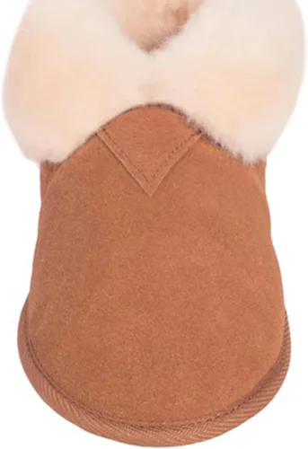 Vista 3 de Nube nueve piel de oveja mujer suave suela botín zapatilla