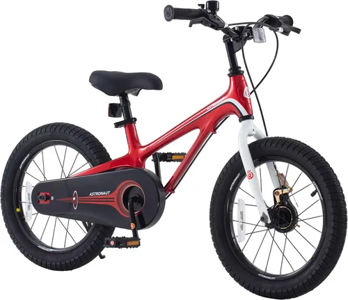 Vista 9 de RoyalBaby Bicicleta para niños, ligera de aleación de magnesio de 16/18 pulgadas, para niños y niñas de 4 a 9 años, ruedas de entrenamiento