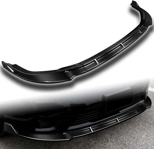 Vista 6 de EPARTS - Juego de 3 piezas de alerón para parachoques delantero, protector de carrocería lateral para barbilla, compatible con Honda Civic 2DR/Coupé