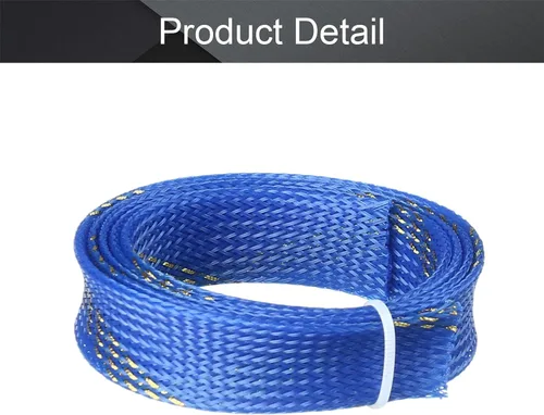 Vista 4 de Othmro 1 cable protector de cable expandible PET de 39.4 pulgadas/3.28 pies, cable de tubo de telar de 0.79 pulgadas de ancho, funda flexible