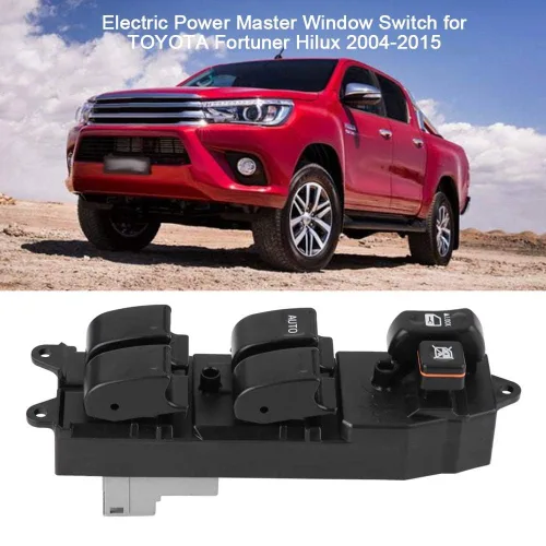 Vista 2 de Interruptor de ventana, interruptor de ventana principal de energía eléctrica para (Fortuner) 2004-2015 84820-0K100