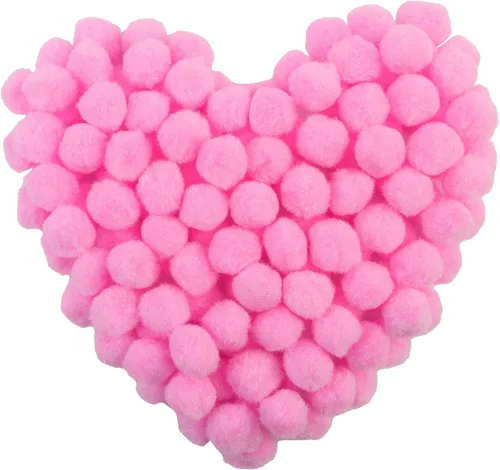 Vista 10 de MORFEN 150 pompones, pompones negros de 1 pulgada, bolas de pompón mullido, pequeños pompones para manualidades, proyectos de manualidades