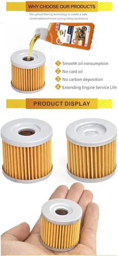Vista 4 de KN/HF113 Filtro de aceite para Honda CRF300 L Rally 21-22, CB300 F/FA 17-18, CBR300 R/RA 18-22, CMX300 A Rebel 300 17-20, CRF250 R 17-20 04-06, XL11