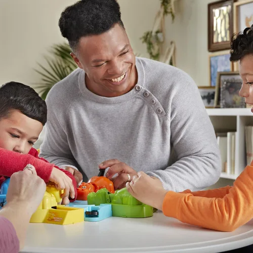 Vista 7 de Hungry Hungry Hippos - Juego de mesa para niños, juegos preescolares para 2 a 4 jugadores, juegos infantiles fáciles de jugar, juegos de mesa