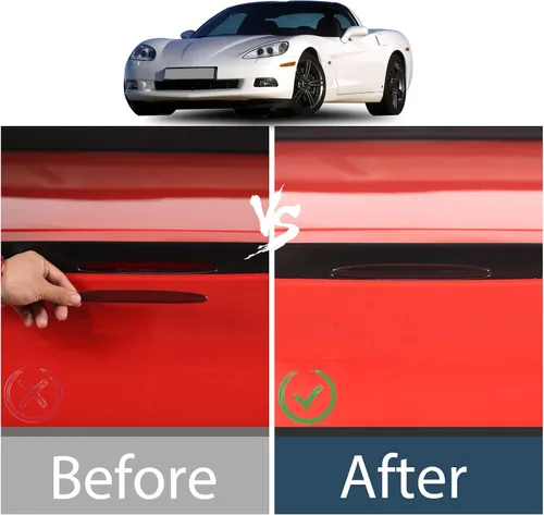 Vista 4 de Lcojicep Funda de cubierta de luz de freno trasera montada en alto para automóvil Compatible con Chevrolet Corvette C6 2005-2013, parche decorativo